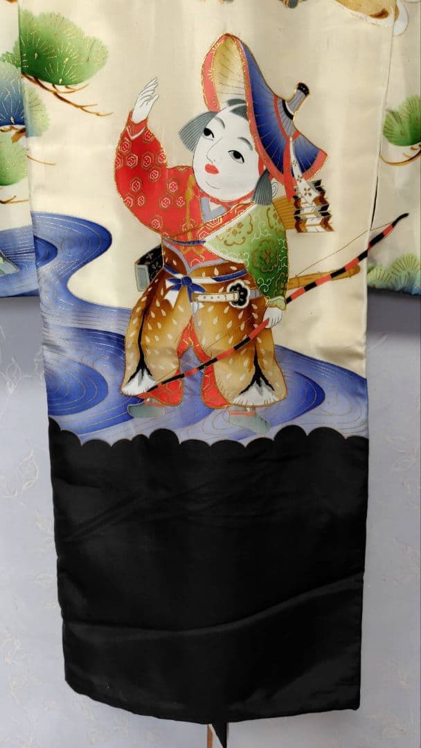 RK415アンティーク子供着物着丈97センチ裄丈45センチ長襦袢付き綺麗美品