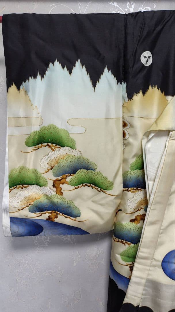 RK415アンティーク子供着物着丈97センチ裄丈45センチ長襦袢付き綺麗美品