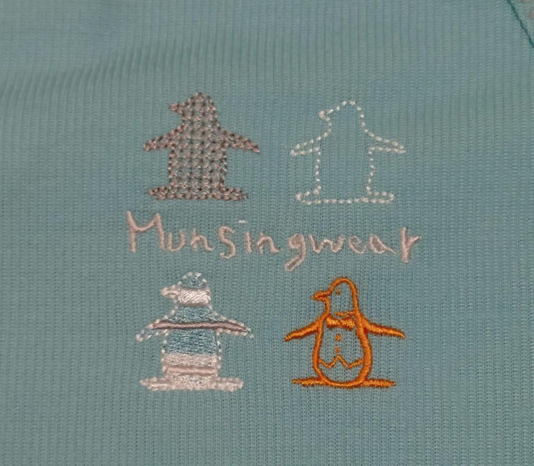 Munsingwear 水色ポロシャツ