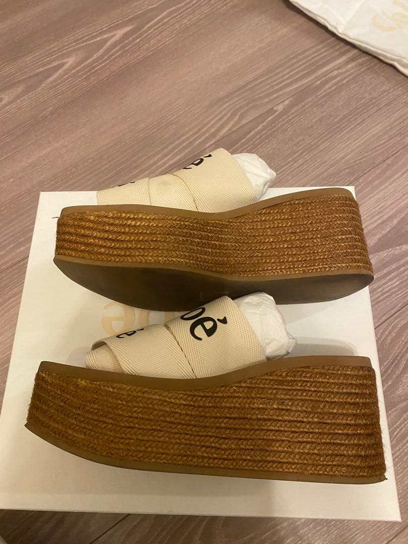 【本日限定再値下げ】Chloe　クロエウェッジエスパドリーユ　サイズ36 箱あり