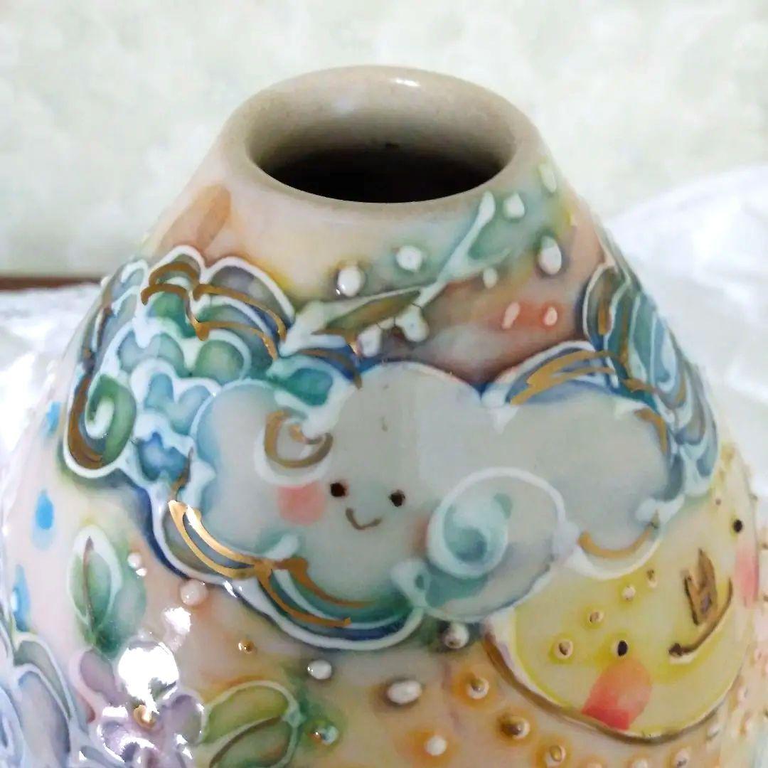 花瓶　作家　内藤加奈子　可愛い　美品　イヌ　ウサギ　陶器　花器