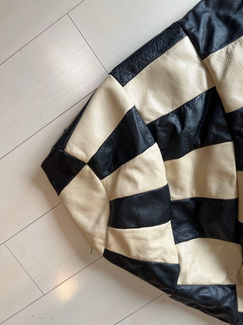 【値下げ】ビーズソファ　1人掛け　革製