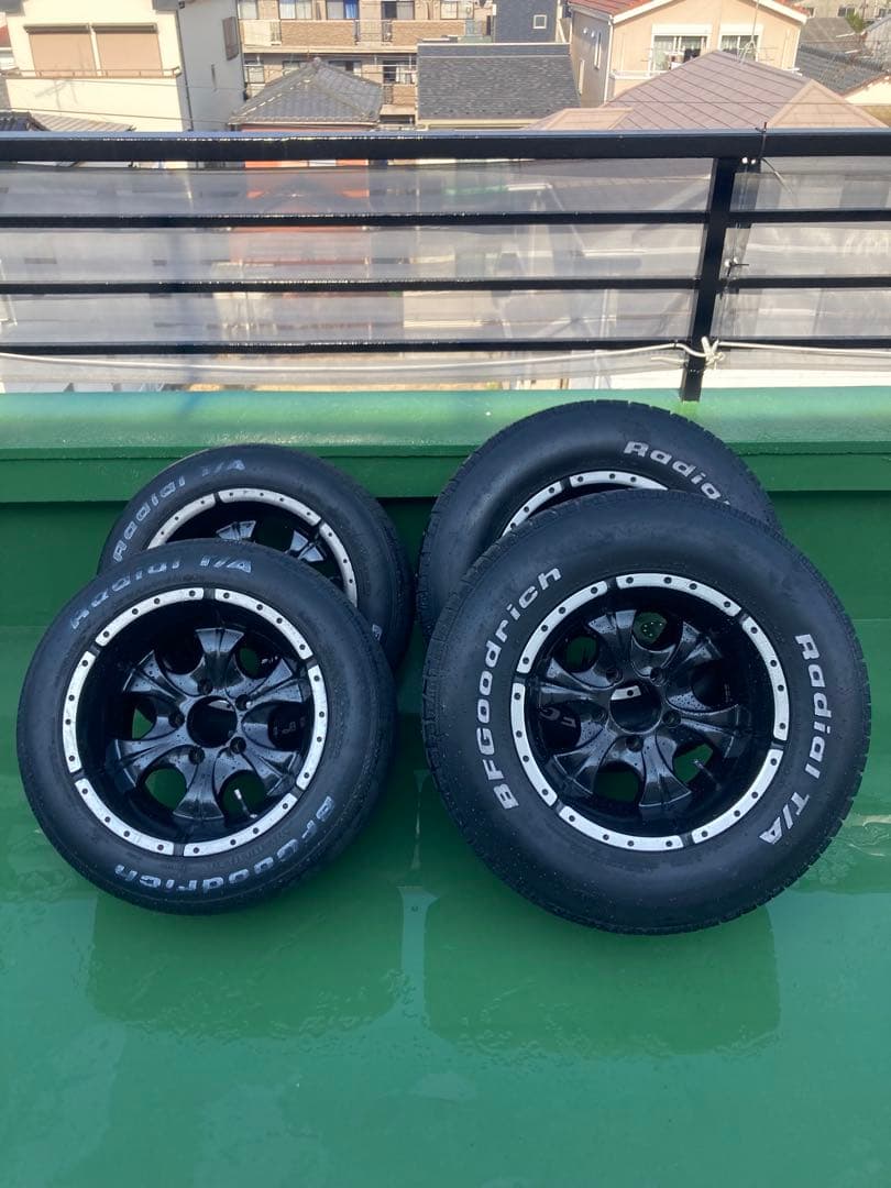 VAT69さん専用 10Jアルミホイール、BFグッドリッチタイヤ付4本セット