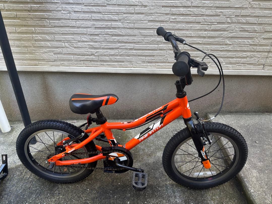 GIANT AMIMETOR オレンジ色 16インチ 子供用自転車 補助輪付き