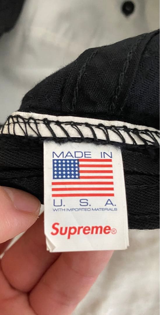 【新品未使用】supreme Corduroy 6panl cap ブラック