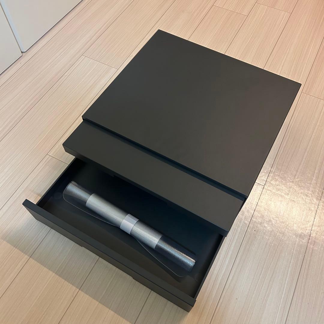 【お買い得】山崎実業　tower レンジ台　レンジ下収納　ブラック