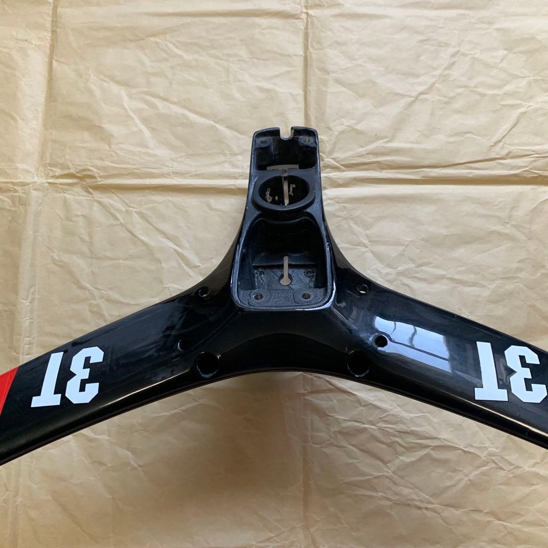 3t カーボンハンドル ベースバー ステム一体型 ピストバイク トリプルティー