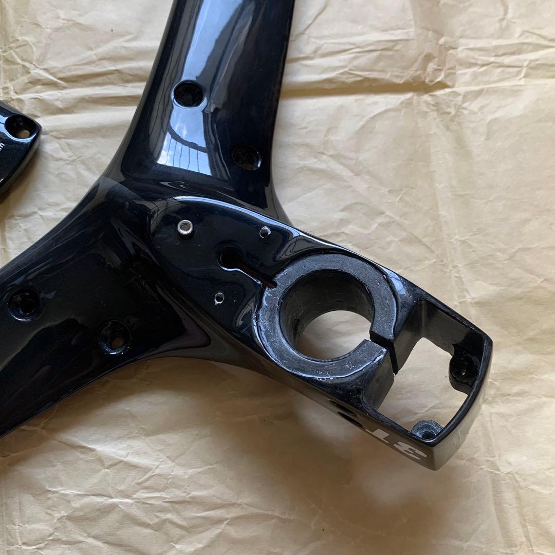 3t カーボンハンドル ベースバー ステム一体型 ピストバイク トリプルティー