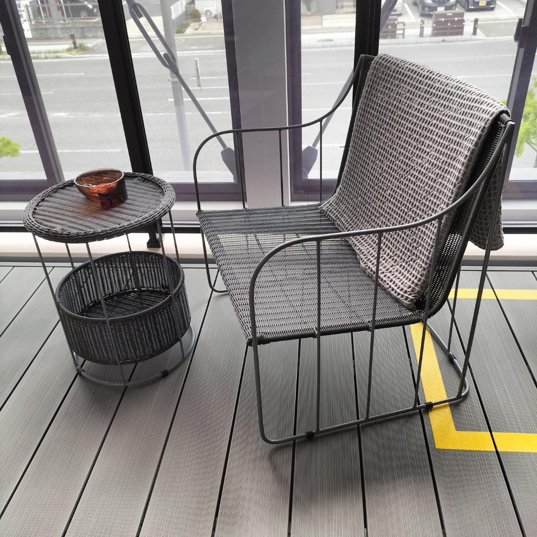 ガーデンチェア1脚◆バルコニー◆屋外◆展示品(JTH06-i)