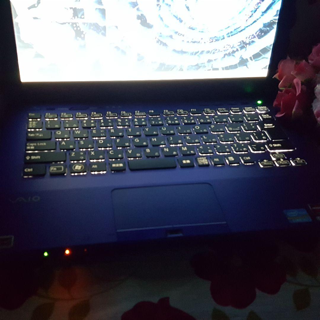 Win11★Core-i7/パープル色/VAIO/爆速SSD240G&メモリ8G