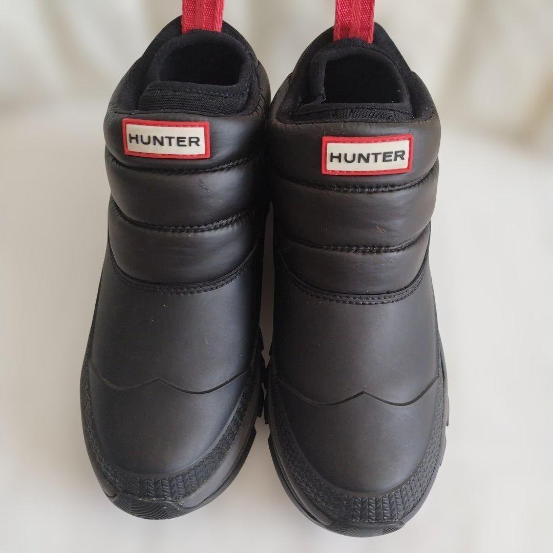 HUNTER インシュレイティドスノーアンクルブーツ　ショートスノーブーツ 24