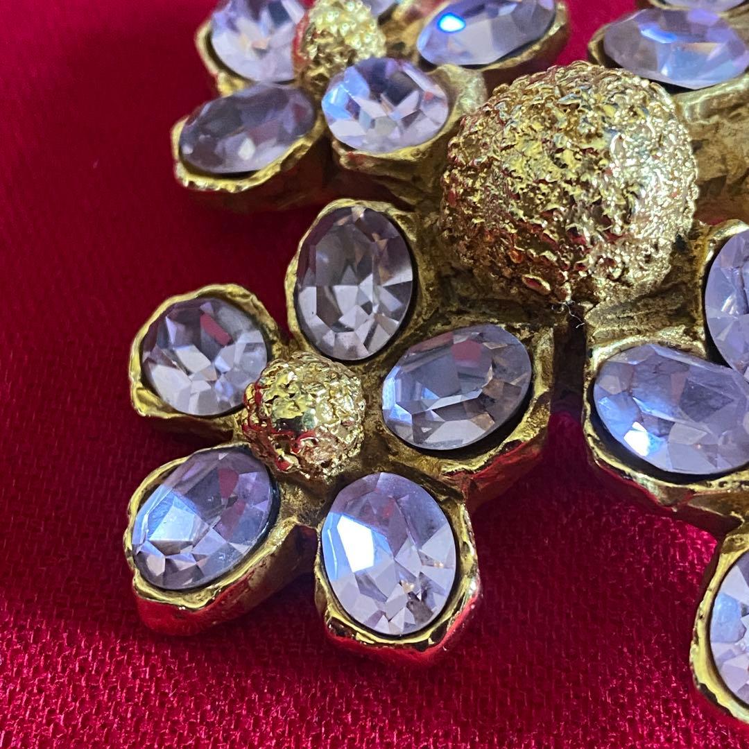 クリスチャンラクロワ ブローチ ヴィンテージ フラワー オートクチュール