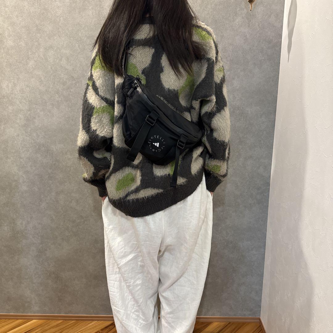 ななadidas ステラマッカートニー ボディバック ウエストポーチ 黒