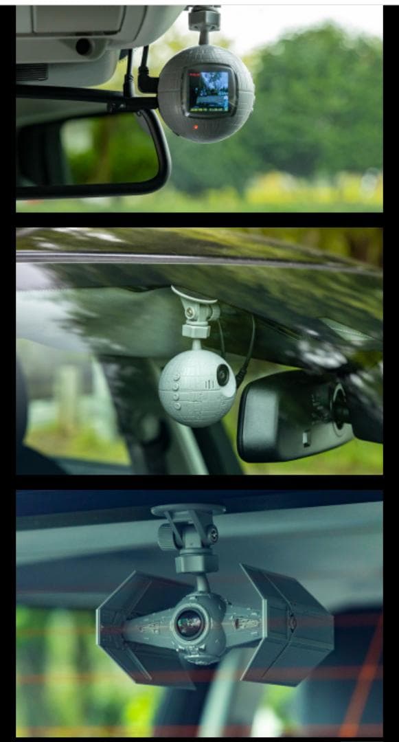 スターウォーズドライブレコーダー　SW-MS01F・SW-MS01R　ディズニー