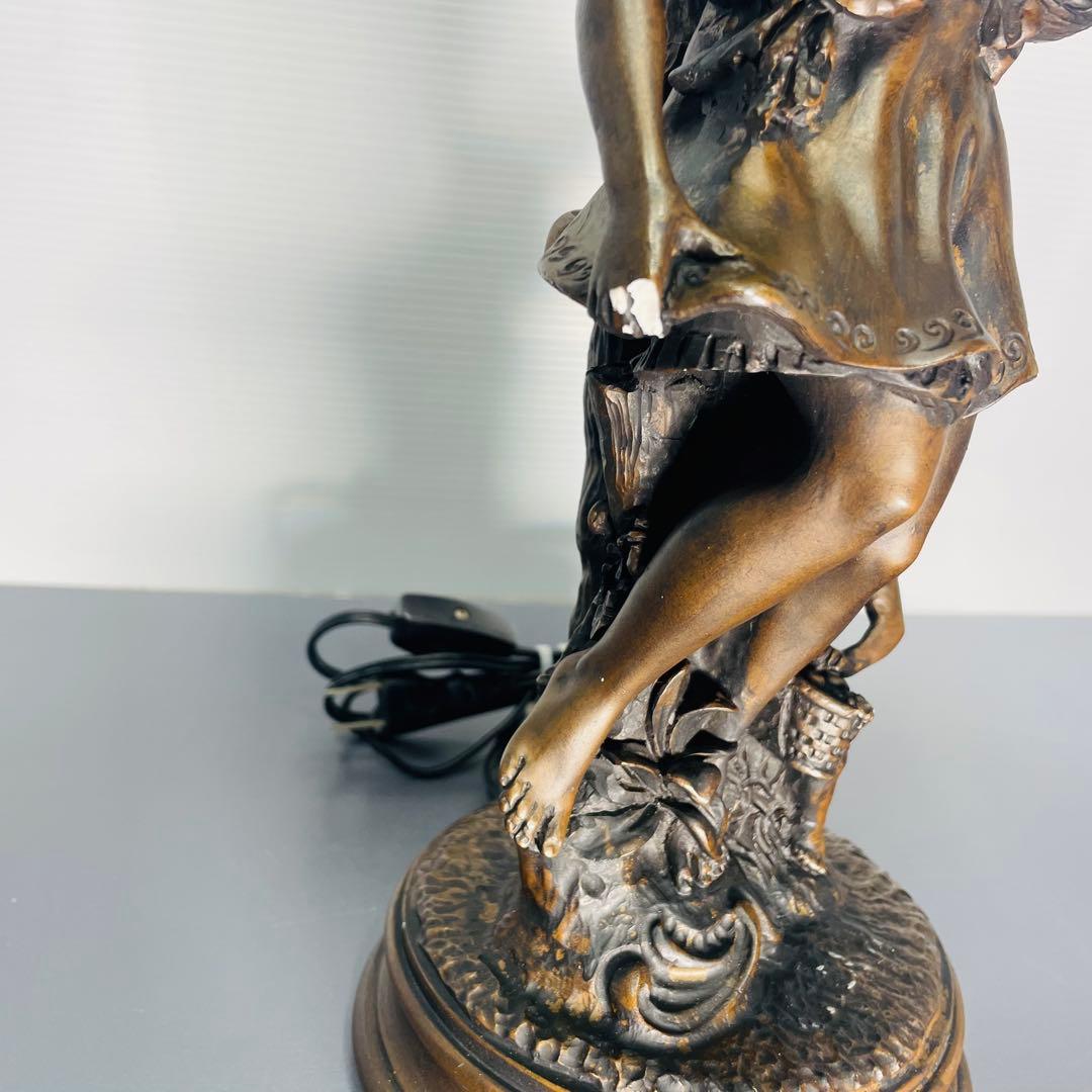 ヴィンテージ 彫刻ランプ テーブルランプ 照明