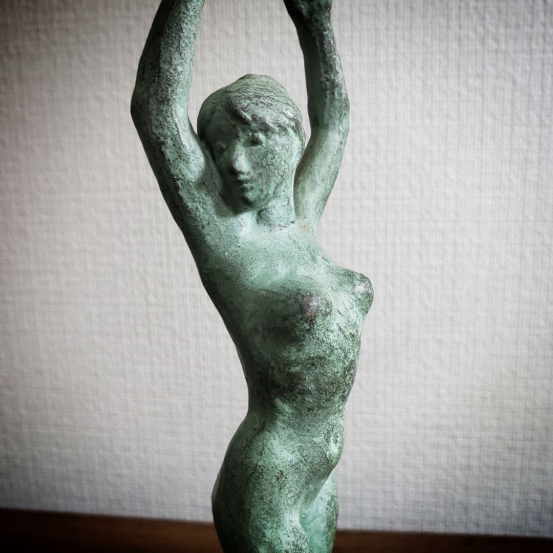 ブロンズ像　本郷新　銘　清流　裸婦　昭和　モニュメンタル　札幌　彫刻家