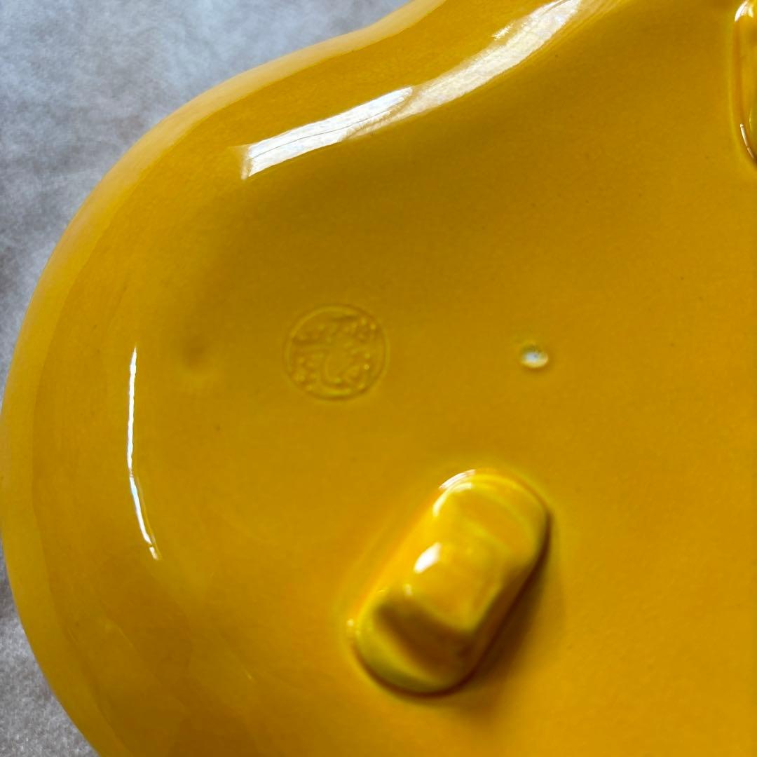 茶道具　中村翠嵐　交趾焼　黄交趾唐草　喰籠　菓子器