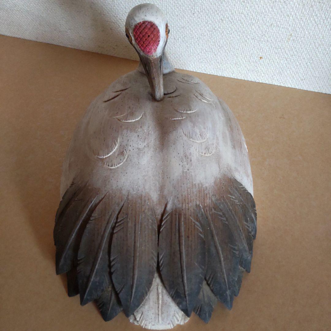 木彫  鶴  川原 啓秀