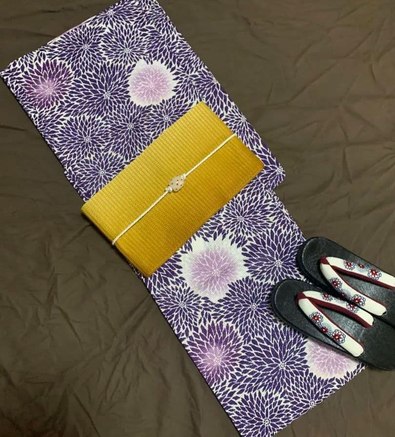 ◆最高級【綿絽浴衣】古典紫の狢菊涼ゆかた◆着物としても着用可◆新品未使用