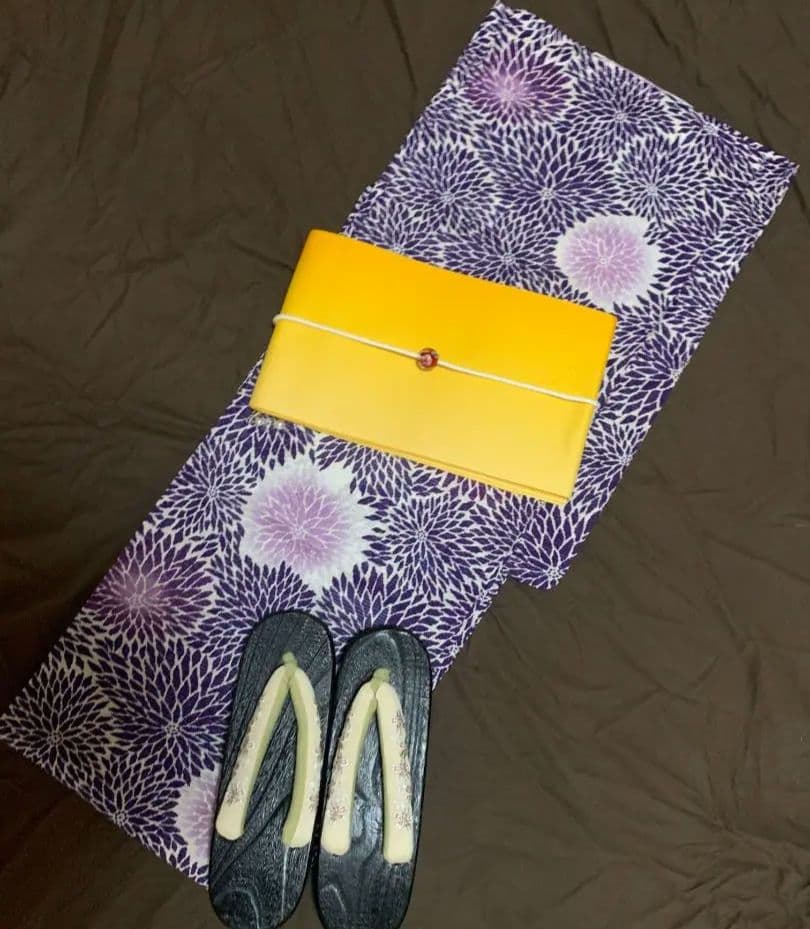 ◆最高級【綿絽浴衣】古典紫の狢菊涼ゆかた◆着物としても着用可◆新品未使用