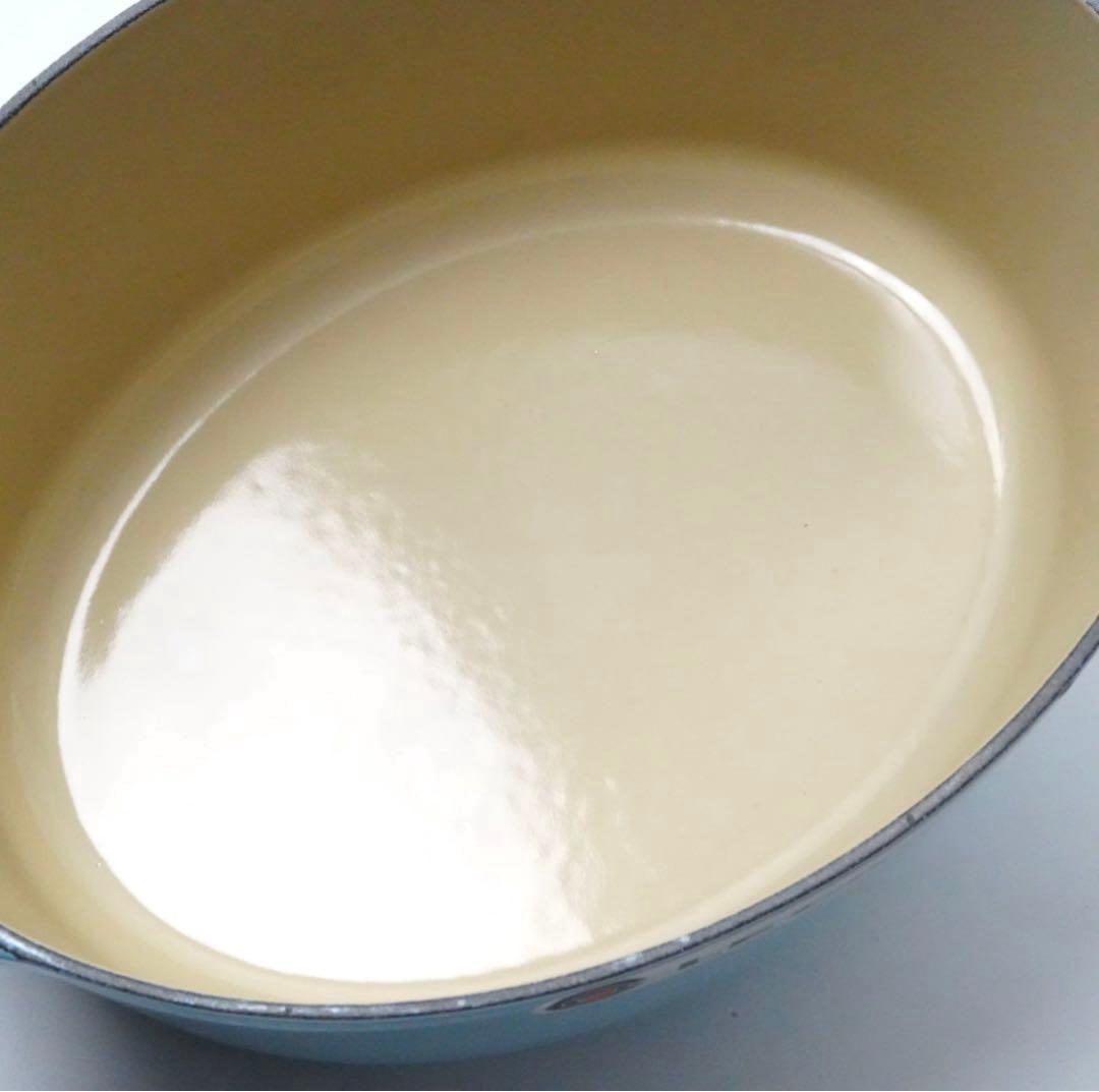 【未使用】LE CREUSET　ココット オーバル サテンブルー　25cm