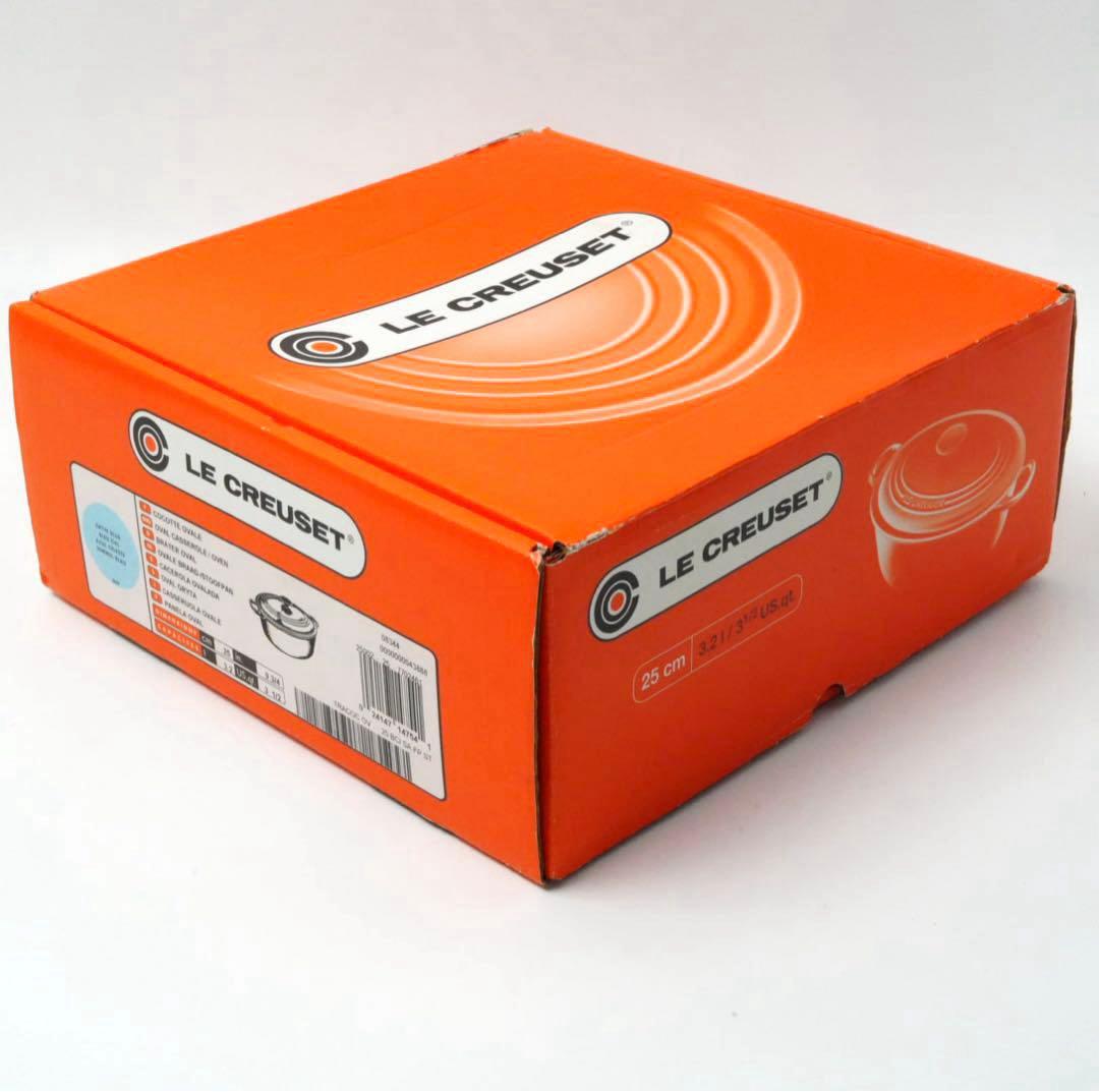 【未使用】LE CREUSET　ココット オーバル サテンブルー　25cm