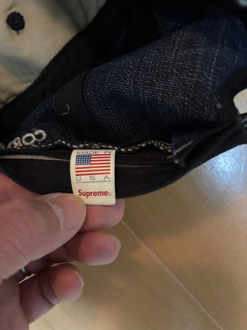 シャプリームデニムキャップ　Sロゴ