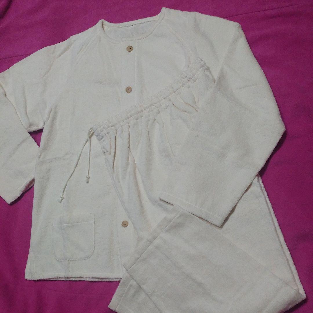 【値引】新品【国産】オーガニックコットン　パジャマ上下　今治タオル送料無料