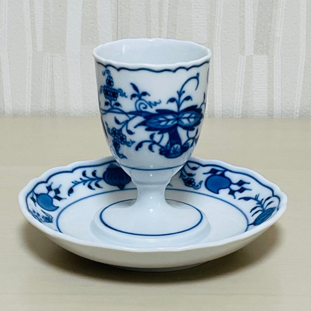 Meissen マイセン ブルーオニオン エッグスタンド エッグカップ 3客