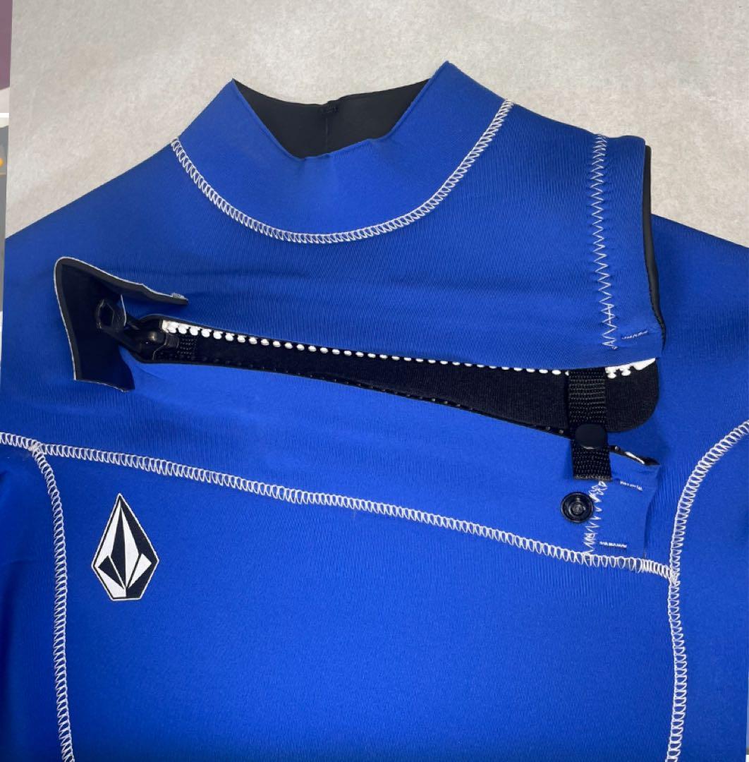 Volcom 青 長袖ショートジョンウェットスーツ