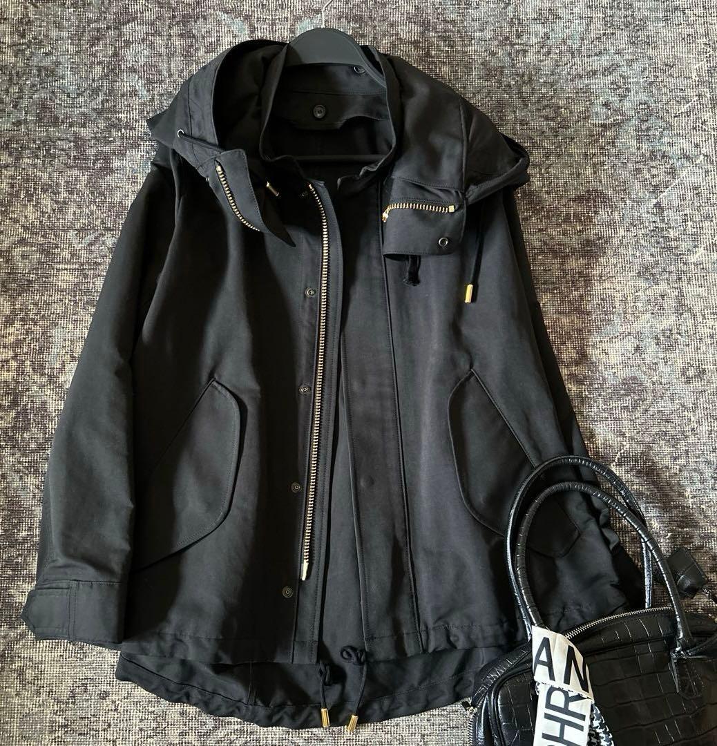 美✨ユナイテッドアローズ別注 The Reracs 34 黒 モッズコート