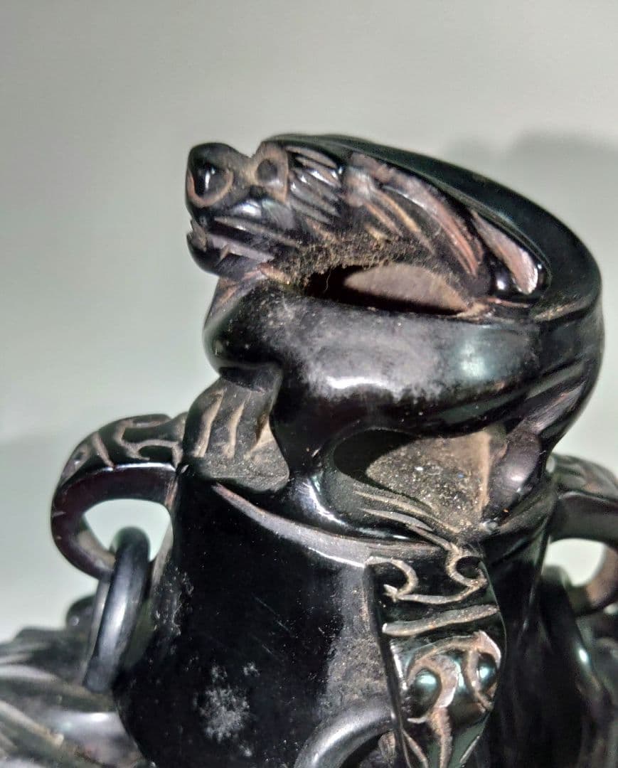 琥珀?　香炉　中国　茶道具　ア10-5