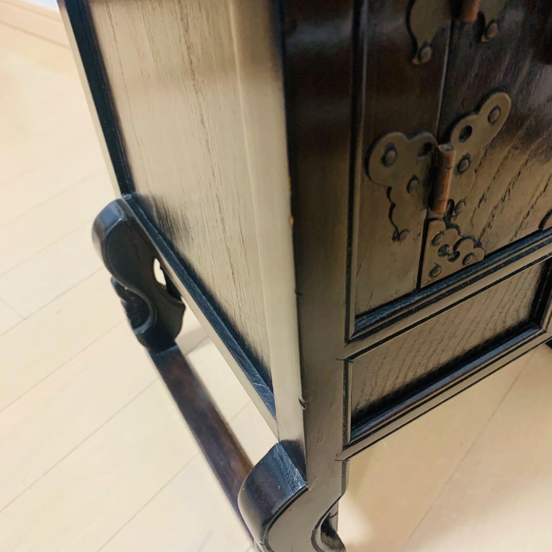 李朝　薬箪笥　時代箪笥　引き出し18杯 扉1箇所