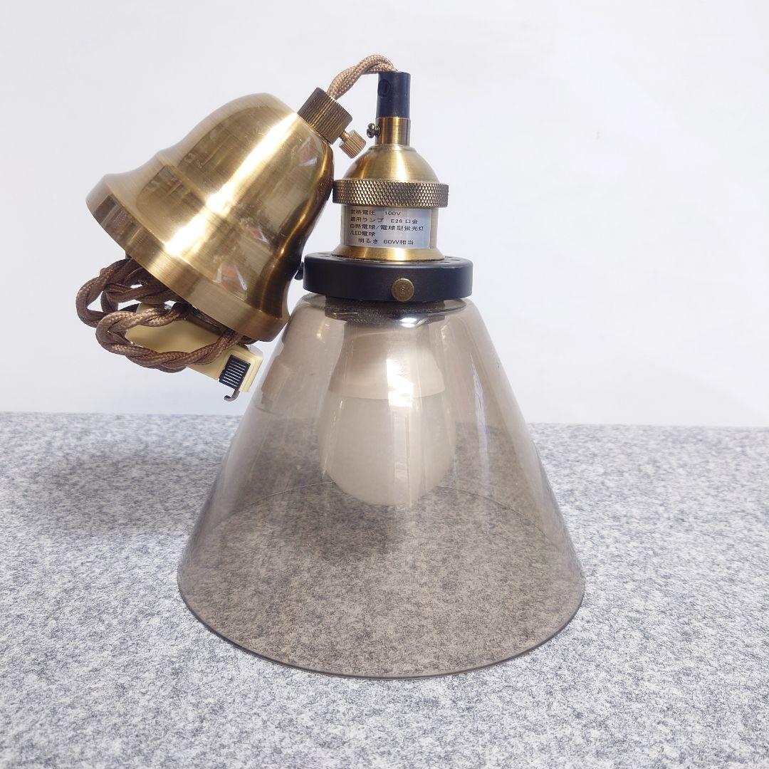 クリアガラス ゴールド ペンダントライト E26