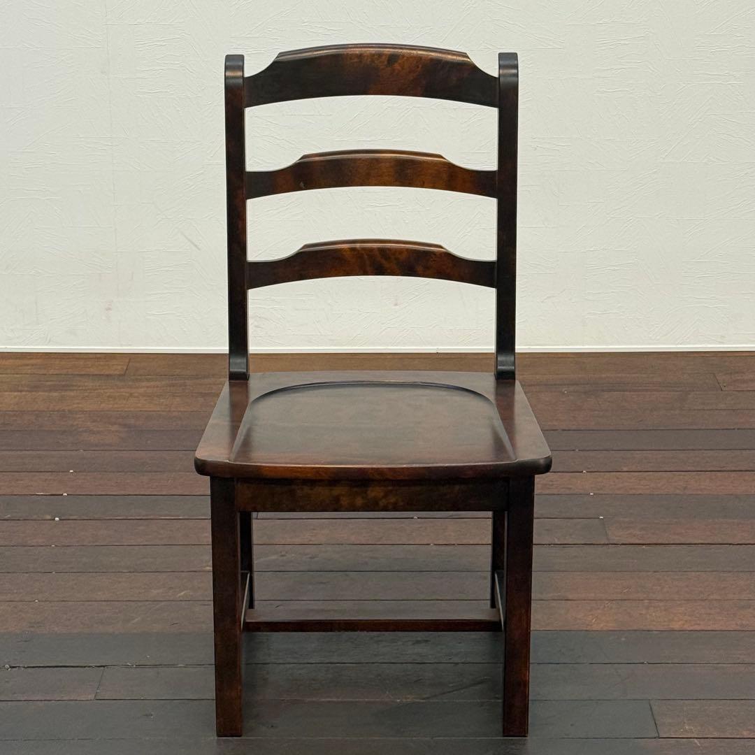 H21K19 北海道民芸家具 ラダーバックチェア HM620 ダイニングチェア