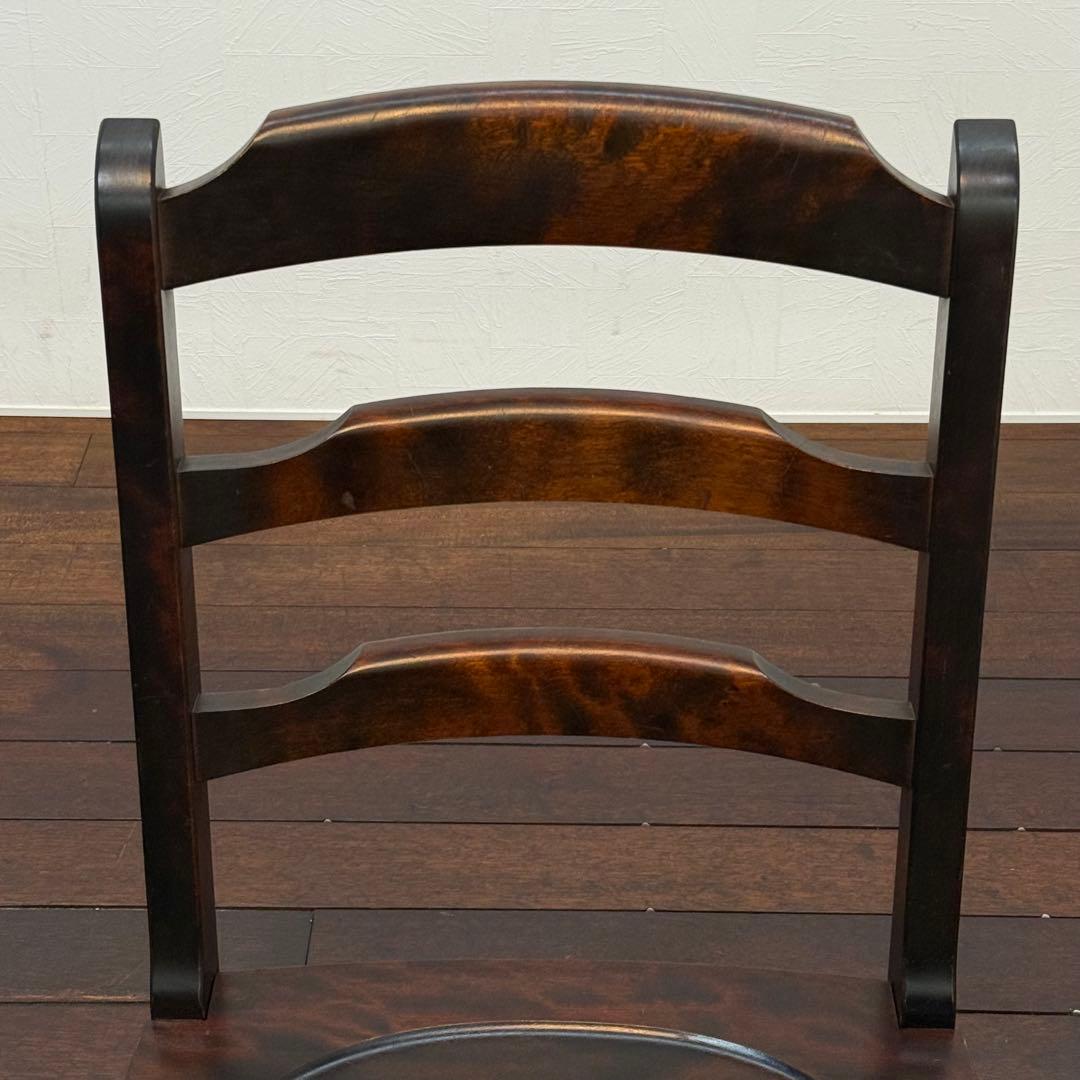 H21K19 北海道民芸家具 ラダーバックチェア HM620 ダイニングチェア