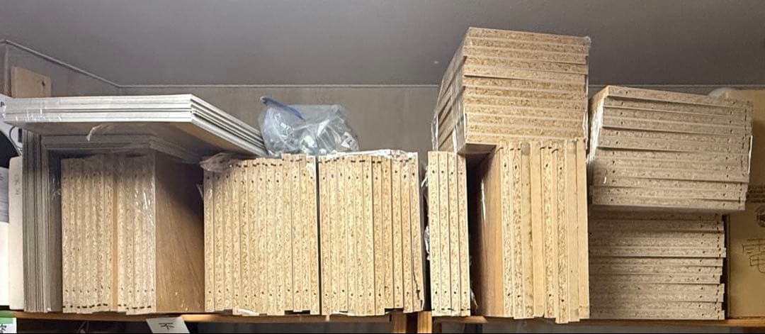 哈気　計8万円相当 無印　パルプボードボックス 16台 ジョイント金具