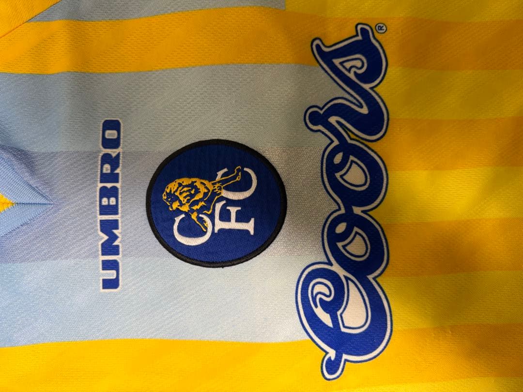 希少品　95-96 チェルシーFC アウェイユニフォーム　Mサイズ COORS