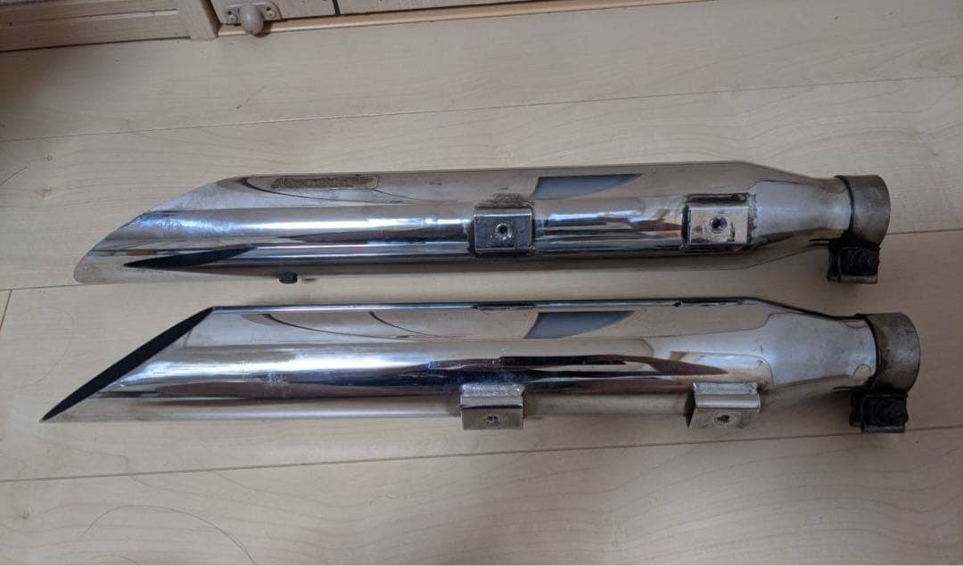 ハーレー　ソフテイル　スラッシュカットマフラー ツインカム　tc88 tc96￼