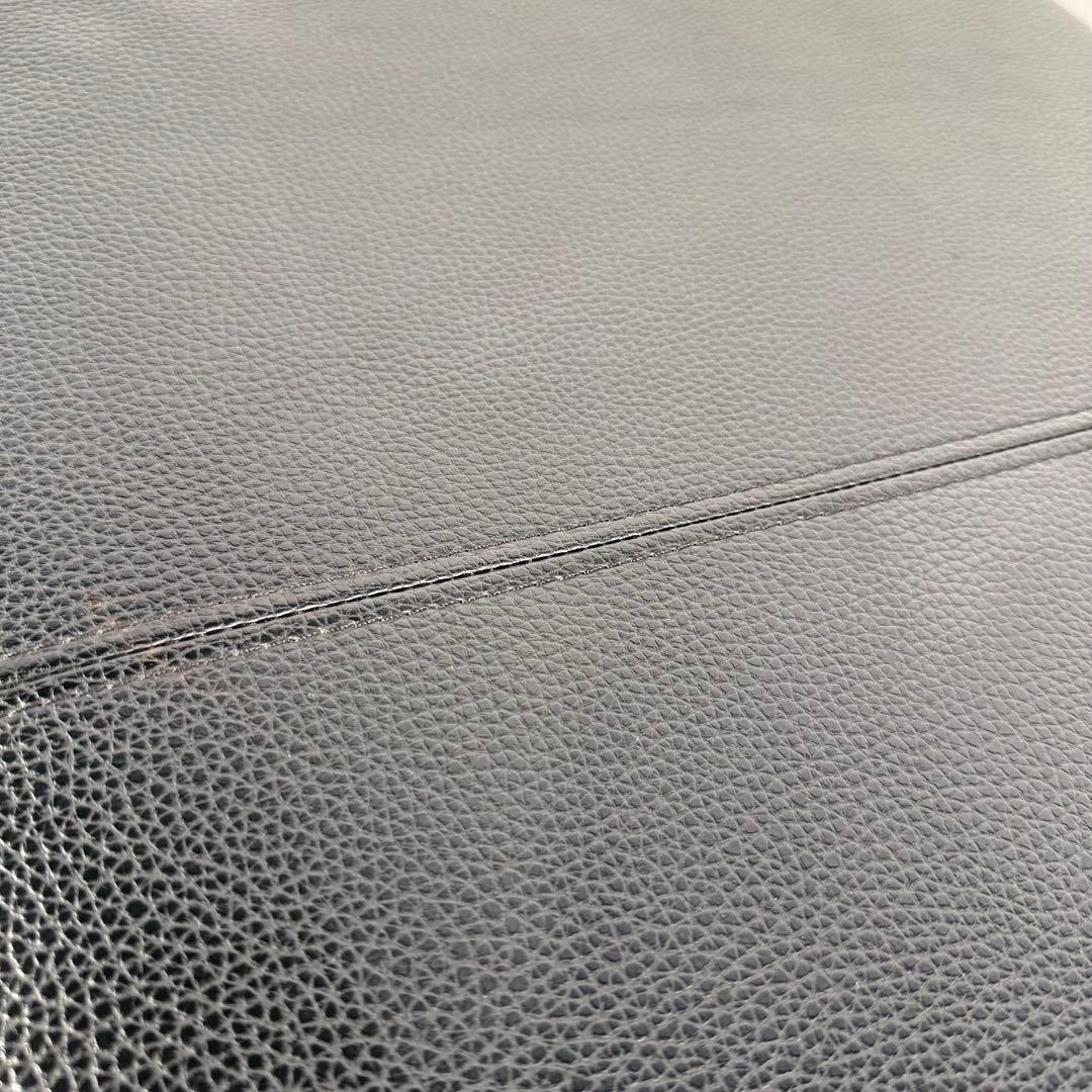 HR630 スツール　シギヤマ家具　オットマン　木製ブラック　合皮