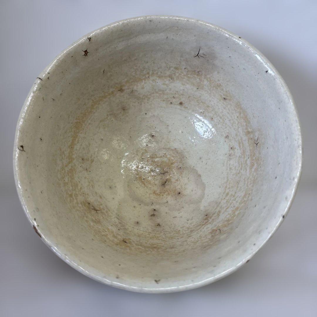 丹波焼　白かけ　石田陶春　茶盌