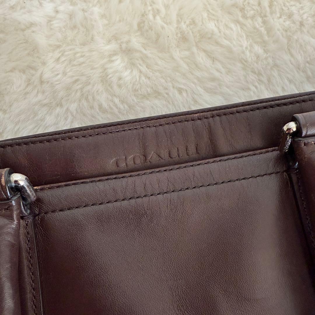 コーチ ビジネスバッグ ブリーフケース 2way レキシトン レザー ブラウン