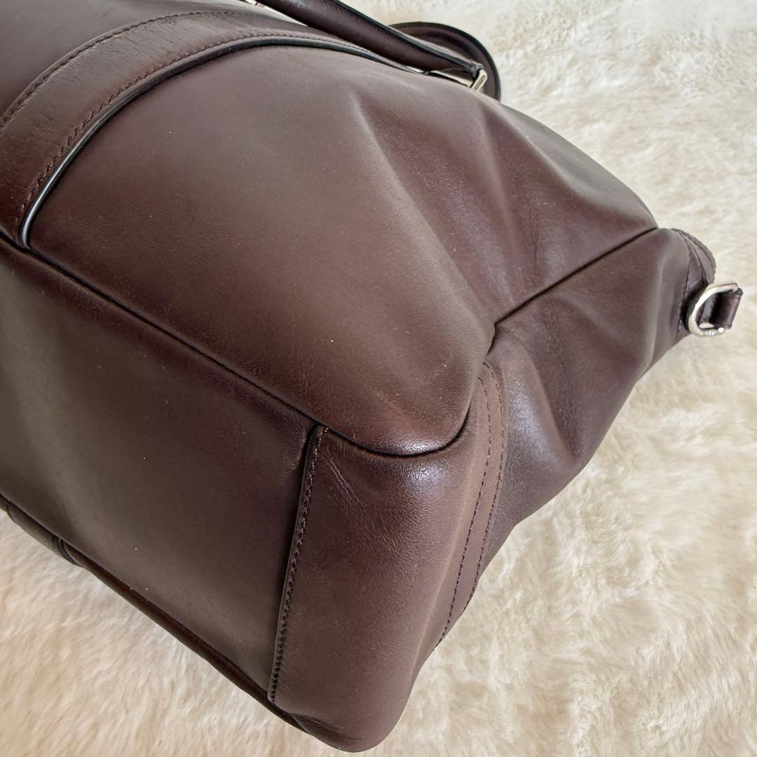 コーチ ビジネスバッグ ブリーフケース 2way レキシトン レザー ブラウン