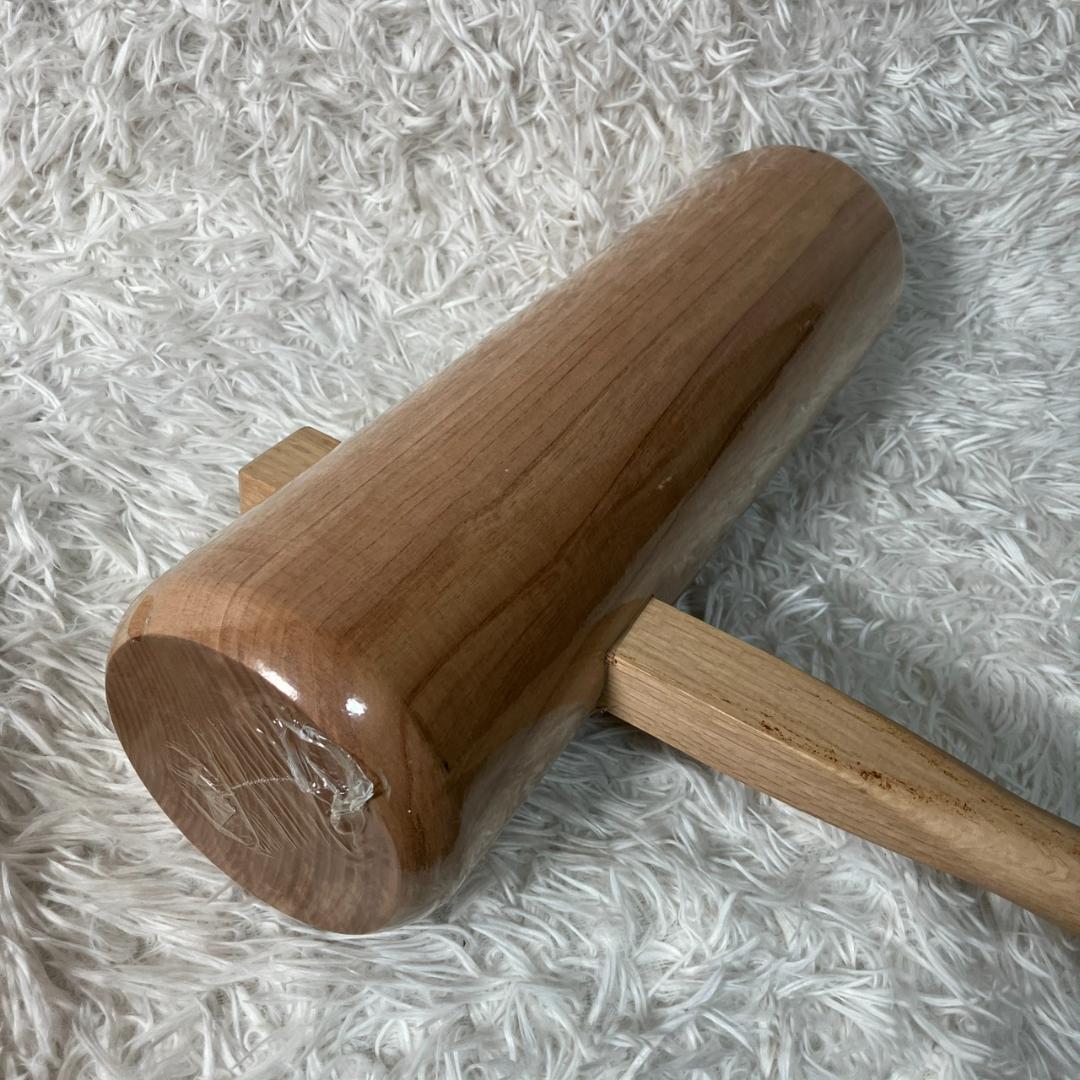 未使用品 杵 餅つき用 木製 四寸 大人用 もちつき もち米 蒸籠 正月 行事