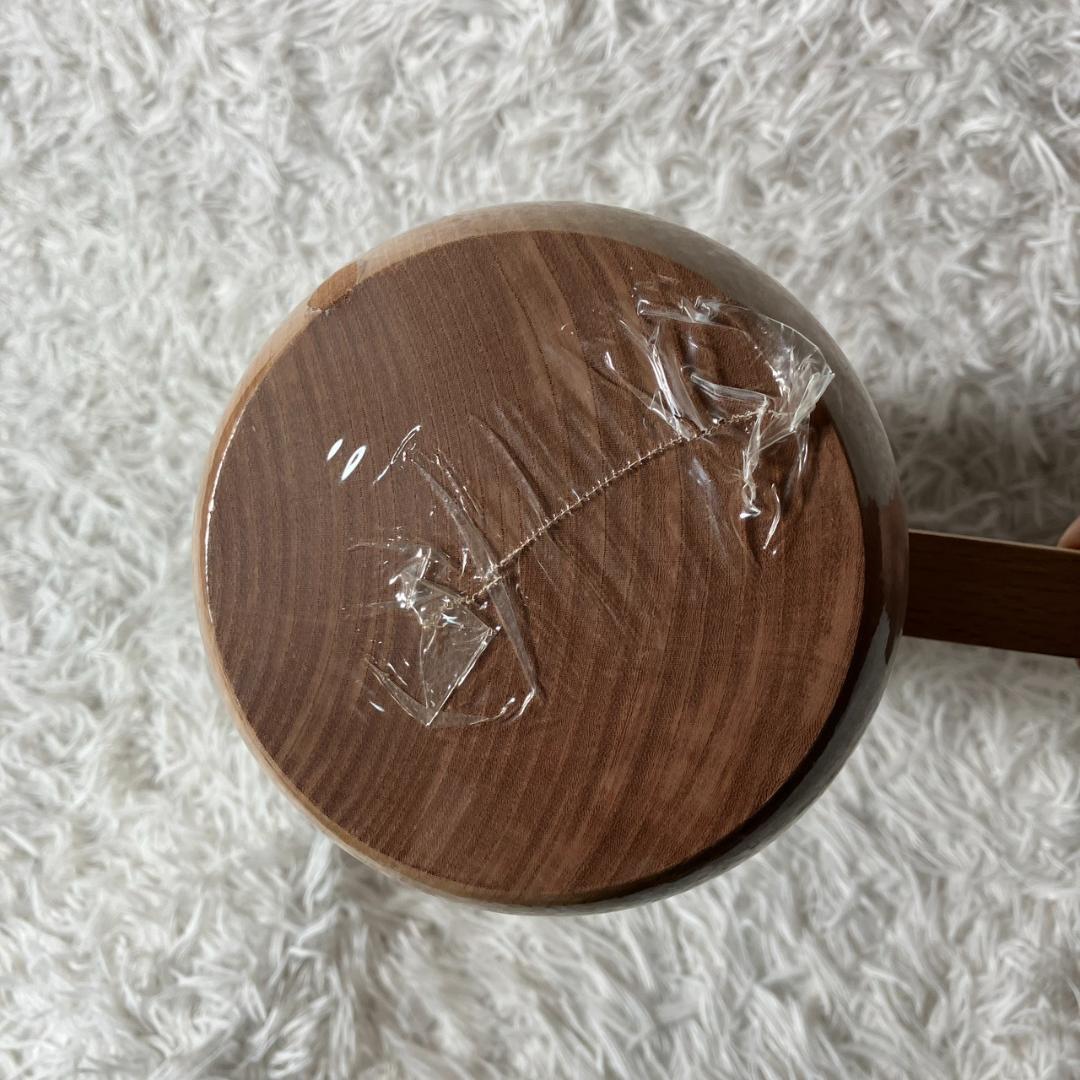 未使用品 杵 餅つき用 木製 四寸 大人用 もちつき もち米 蒸籠 正月 行事