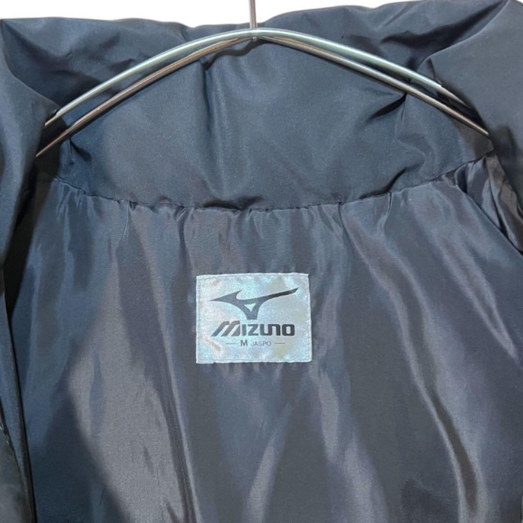 【美品】ミズノ　ロングダウンコート　ベンチコート　肉厚　フーディ　グレー　M