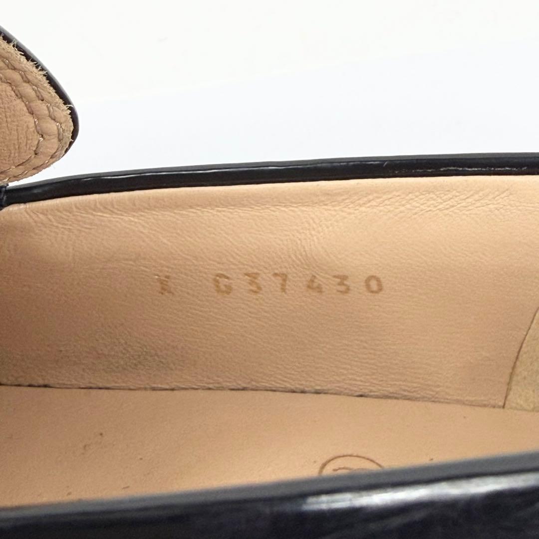 CHANEL エナメル ローファー シャネル Cocoロゴ 【36 1/2】