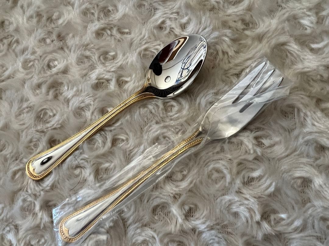 SBS社製　ゾーリンゲン　金彩　カトラリーセット　ディナーセット〈30本セット〉