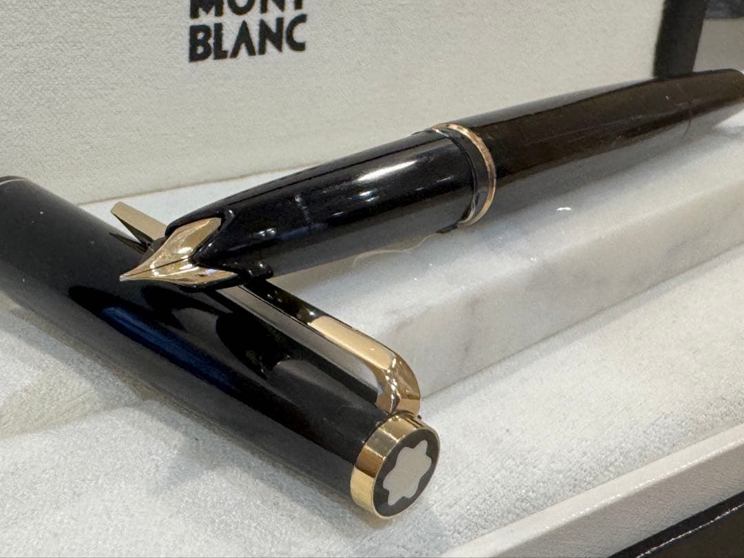 【極美品】モンブラン No.221(超希少： 過渡期モデル) ブラック万年筆