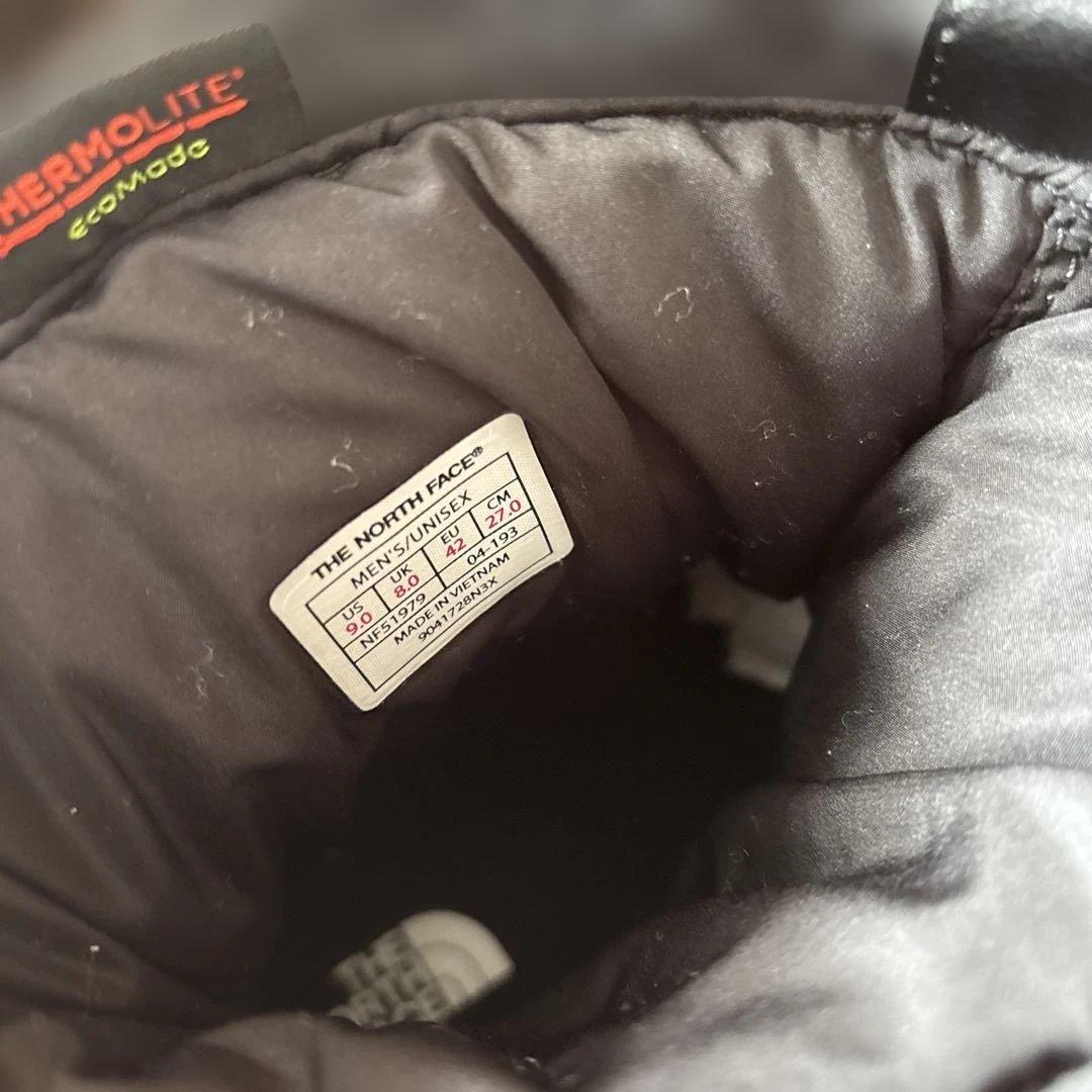 ザ・ノースフェイス ヌプシ ブーティウールV ショート スノーブーツ チャコール